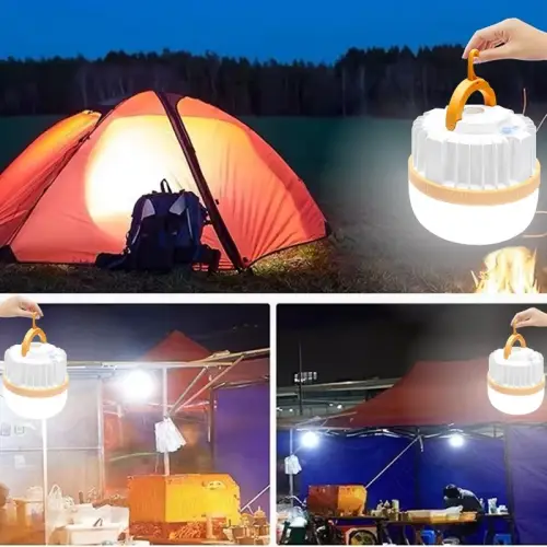 Benih Lampu Emergency Darurat Bulb LED Indoor Outdoor Rechargeable