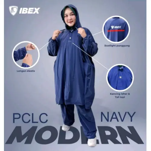 Jas hujan Mantel hujan Poncho Lengan celana Merek Ibex Modern