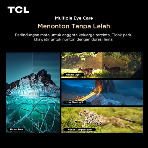 TCL AI 4K Google TV 43 inch V6C - MEMC - HDR 10 - HVA Panel - Dolby Audio