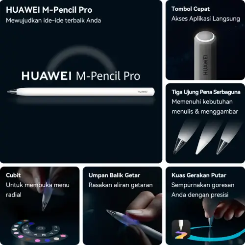 HUAWEI MatePad 12 X 2026 Tablet l PC-Level WPS 3.0 l Layar PaperMatte Ultra Jernih l M-Pencil Pro