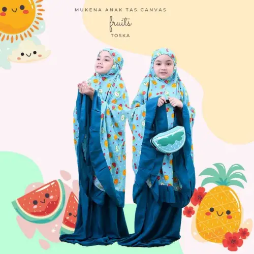 Mukena Anak Tanggung Usia 7-15 Tahun/Mukena Anak Motif Terbaru/Mukena Anak lucu