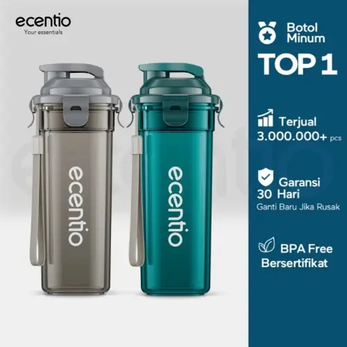 ecentio botol minum Portable 500ml aesthetic Olahraga