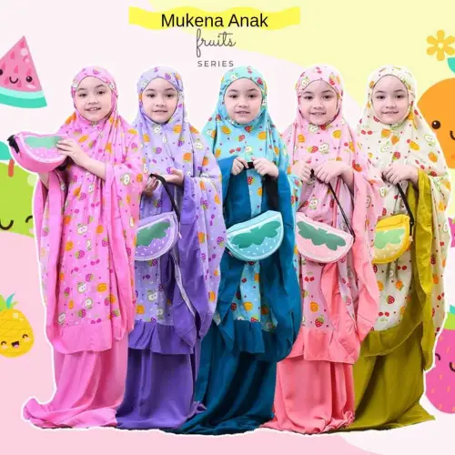 Mukena Anak Tanggung Usia 7-15 Tahun/Mukena Anak Motif Terbaru/Mukena Anak lucu