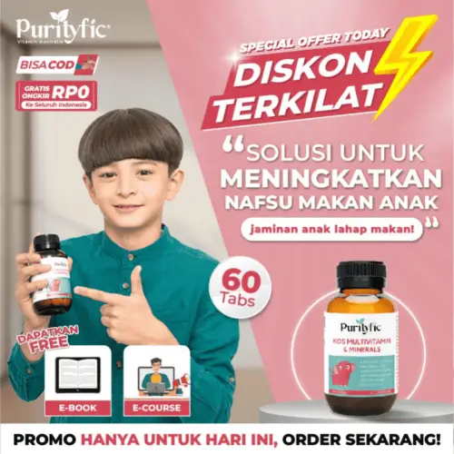 Purityfic Kids Multivitamin Australia Official - Peninggi Badan Terbaik Anak