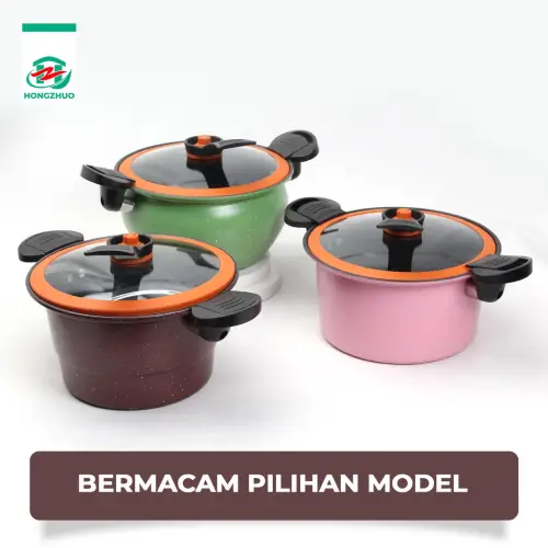 Hongzhuo Panci Presto 8 Liter Premium Quality Wajan Presto Kokoh Coating Batu Medis