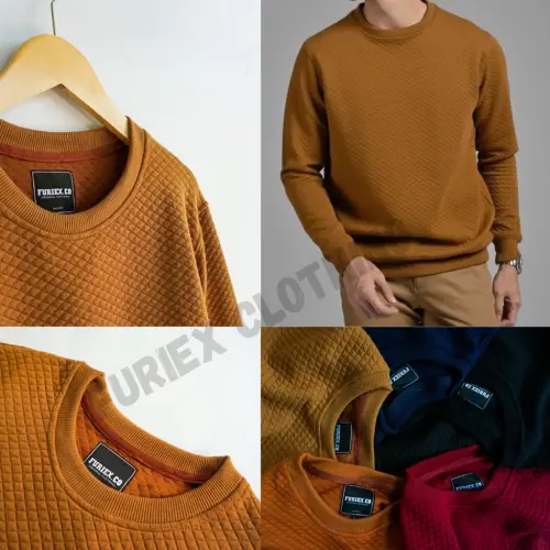 SWEATER COMFY crewneck basic polos | comfy crewneck | jaket pria knitt