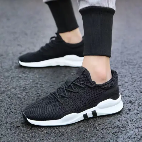 Leedoo Sepatu Pria Sneaker Original 100% Running Fashion Sport Shoes Olahraga Bahan Karet EE01