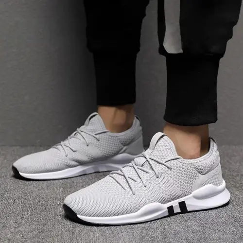 Leedoo Sepatu Pria Sneaker Original 100% Running Fashion Sport Shoes Olahraga Bahan Karet EE01