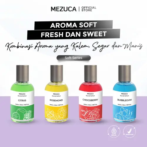 Parfum SOFT SERIES Mezuca BPOM Eau de Parfume Original