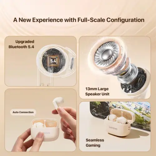 Supernova x LENOVO THINKPLUS EA110 TRUE WIRELESS BLUETOOTH MINI EARBUDS TWS HD SOUND IPX7