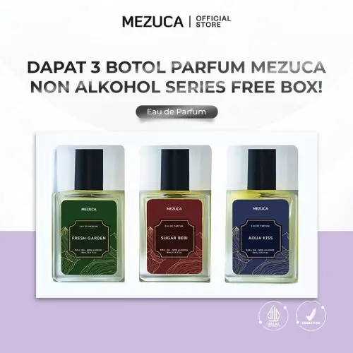 Parfum Mezuca Roll On Non Alkohol Series 18mL Free Box Eau de Perfume Wangi Tahan Lama