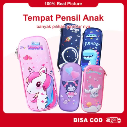Jual Tempat Pensil Anak 3D Bahan EVA Motif Sanrio Kuromi - PC1