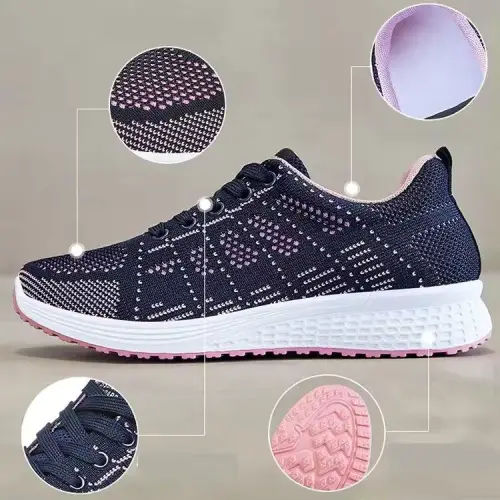 GSI Gischa 1346 NEW 2024 Sepatu Sneakers Rajut Wanita Casual Women Shoes Casual Sports Trendy 37-41